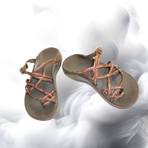 Chaco Z Cloud X2 Ecotread Women's Brown Orange Hiking Sandal, Size 6 (EU… - Picture 1 of 5